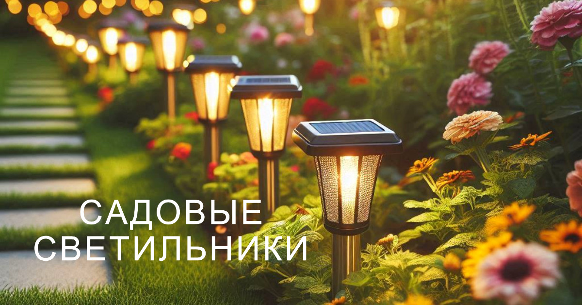 Садовые лампы